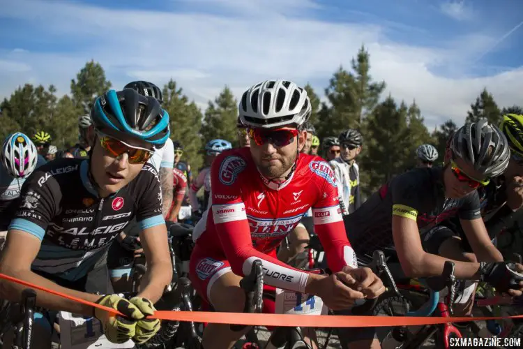 Lance Haidet and Tobin Ortenblad ready for 100-miles of gravel. 2015 Lost and Found gravel race. © Cyclocross Magazine