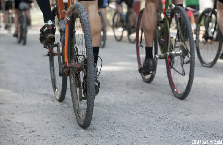 Bikes and tires varied, but bigger-volume tires were key at the 2015 Lost and Found gravel race. © Cyclocross Magazine