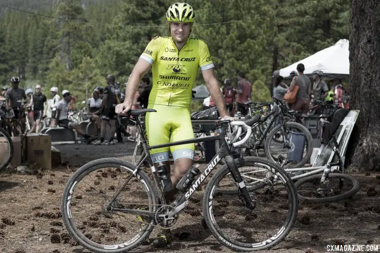 Clint Claassen won the new singlespeed division, which totaled an impressive 14 single-minded racers. 2015 Lost and Found gravel race. © Cyclocross Magazine