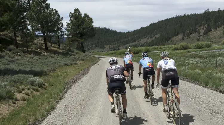 The roads were scenic but windy, making group riding helpful. © J. Bromley / Cyclocross Magazine