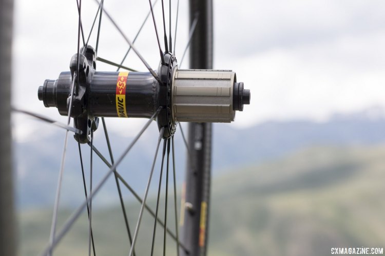 Mavic's new Ksyrium Pro Carbon SL road wheels feature the new Instant Drive rear freehub. © Cyclocross Magazine