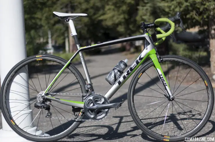 Mavic's new Ksyrium Pro Carbon SL road wheels on our Trek Madone 6 test bike. © Cyclocross Magazine