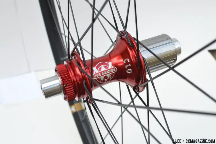 The WTB KOM Tubeless Wheelset with White Industry Hubs. © C. Lee / Cyclocross Magazine