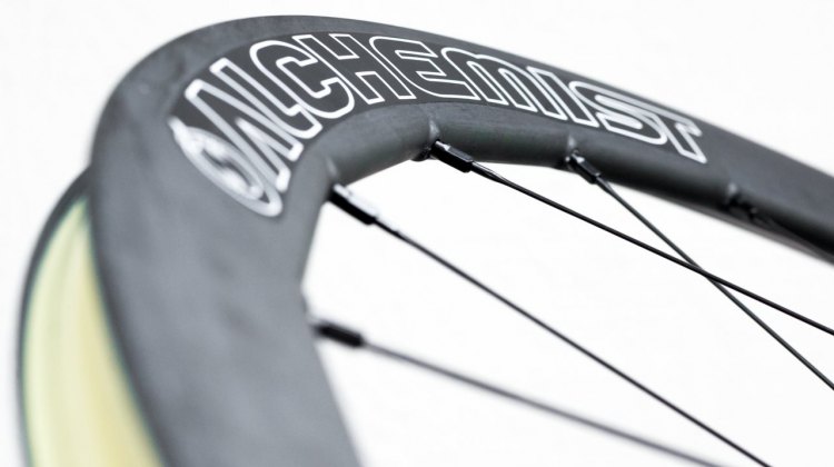 Alchemist's made-in-Italy tubeless carbon disc CX wheels. © Cyclocross Magazine