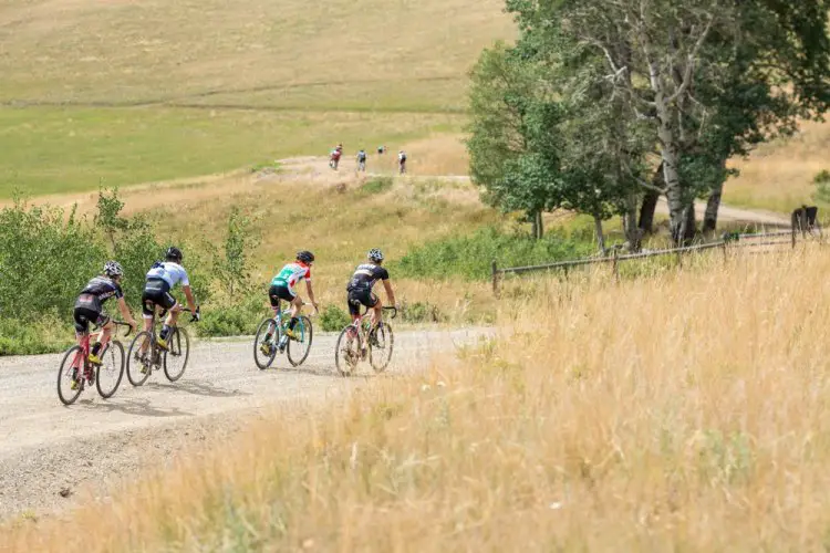 Afternoon endurance rides along remote gravel roads in back country Montana provide a great opportunity for camaraderie and friendly competition. © Tom Robertson.