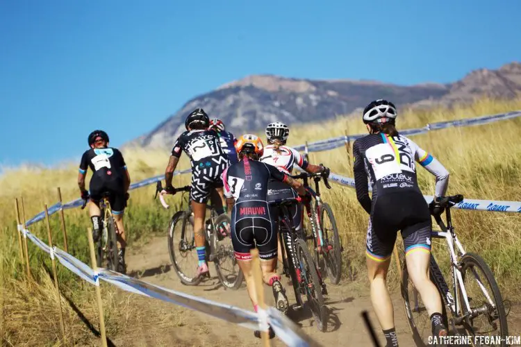 Elite riders and some high-caliber racers from CrossVegas continued the racing action in Utah for Ogden CX presented by TRP Brakes. © Catherine Fegan-Kim