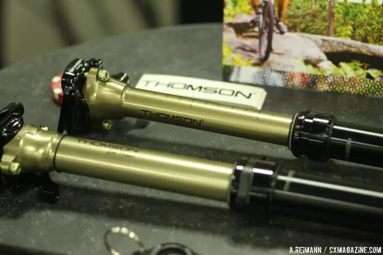 Thomson's 27.2 Dropper Post at Interbike 2015. © A. Reimann / Cyclocross Magazine