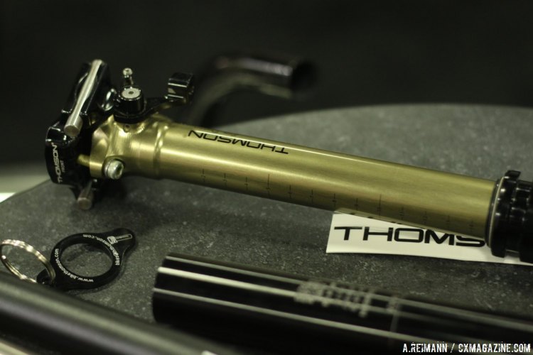 Thomson's 27.2 Dropper Post at Interbike 2015. © A. Reimann / Cyclocross Magazine
