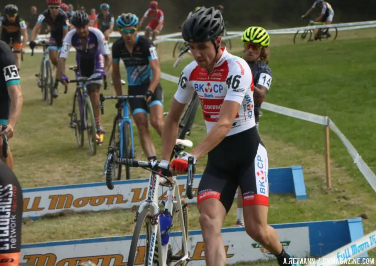 Vincent Baenstaens found victory at Ellison Park during Day Two. © Andrew Reimann / Cyclocross Magazine