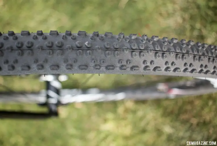 Schwalbe's X-One tubeless cyclocross tire, as see on Adam Craig's CrossVegas cyclocross bike. © Cyclocross Magazine