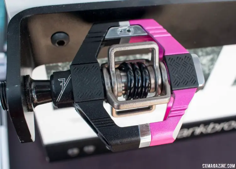 The new updated CrankBrothers Candy 7 and Candy 11 pedals gain new seals, bearings, traction pads and pedal bodies. As seen at 2015 Interbike. © Cyclocross Magazine