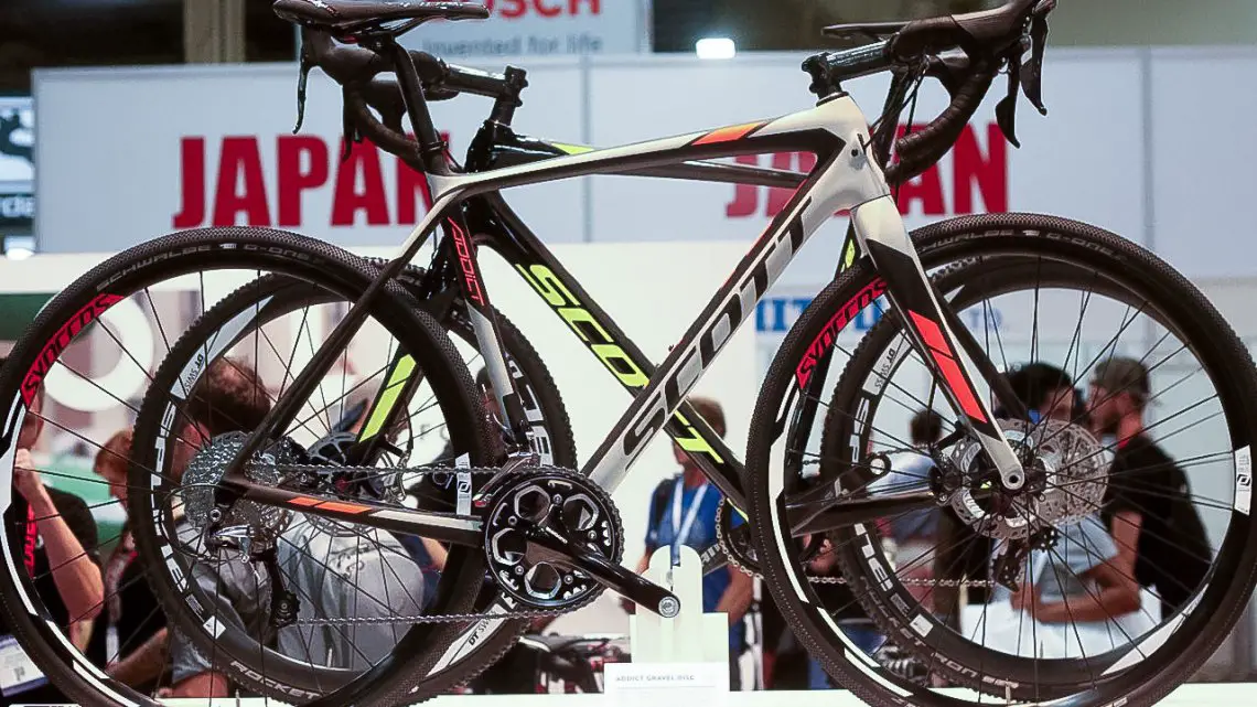 The Scott Gravel Addict as shown at Interbike 2015. © Andrew Reimann / Cyclocross Magazine