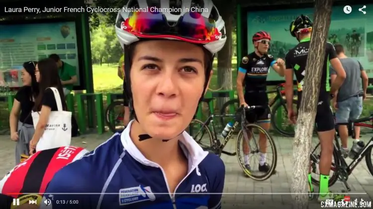 Laura Perry, France's Junior Cyclocross National Champion interview in China