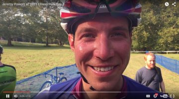 Jeremy Powers talks with Cyclocross Magazine about his 2015 Ellison Park win and the new UCI no-feed rule. © Cyclocross Magazine