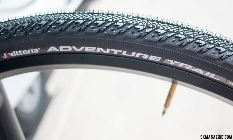 Vittoria's new TNT Tubeless Adventure Trail 700x38c gravel tire. © Cyclocross Magazine