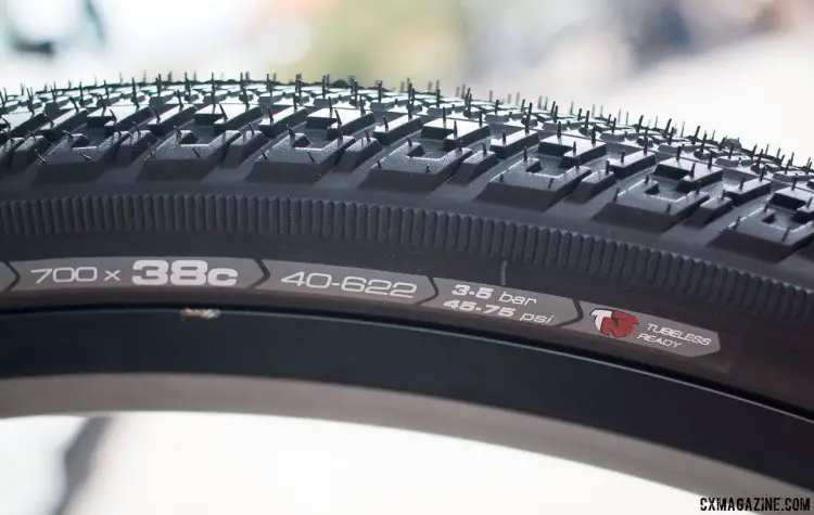 Vittoria's new TNT Tubeless Adventure Trail 700x38c gravel tire. © Cyclocross Magazine
