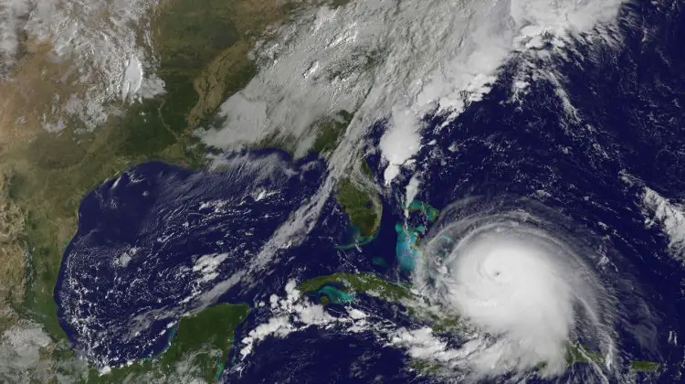 Satellite photo of Hurricane Joaquin. by NASA