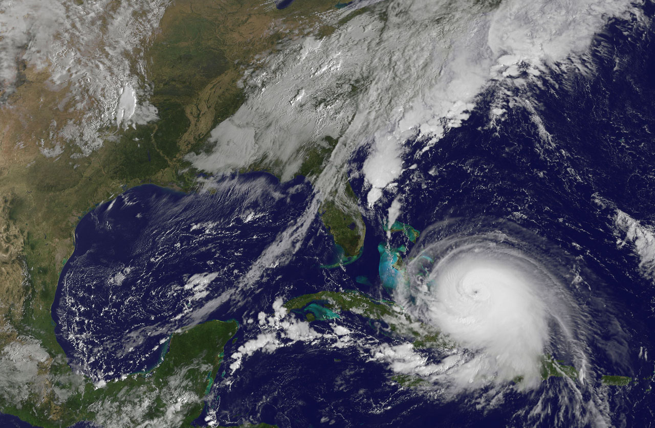 Satellite photo of Hurricane Joaquin. by NASA
