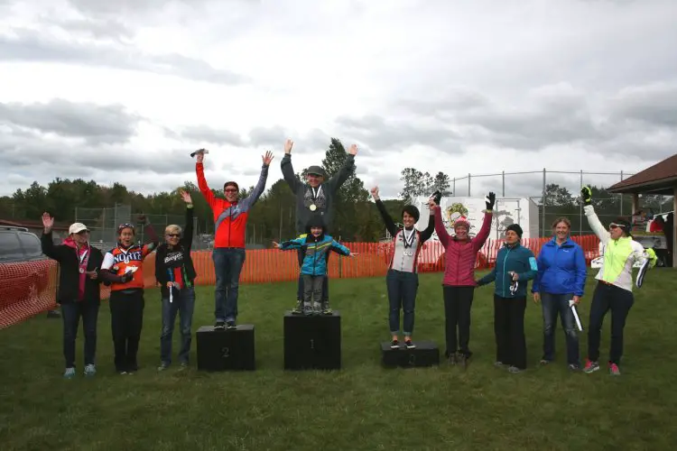 The overall Women's podium. © Julie McGraw Photography