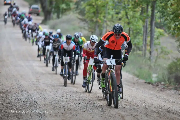 Flat bars and fat tires can be a leading combo for a hilly or rocky gravel event. photo: The Gravel Grinder by Michigan Mountain Mayhem. © Julie McGraw Photography