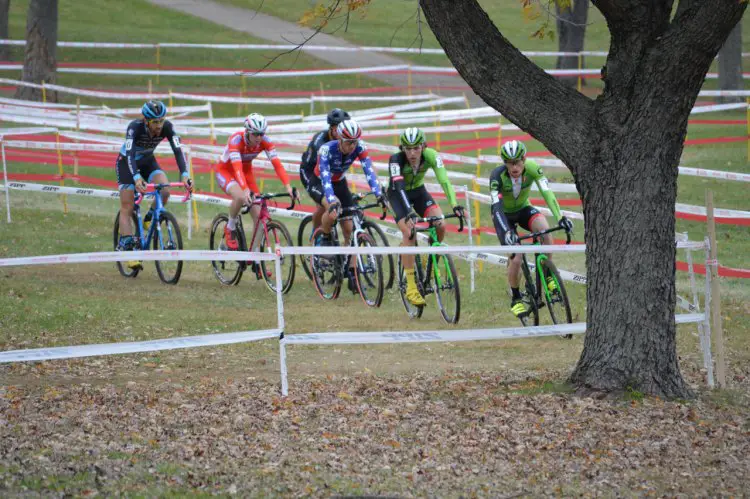 Jeremy Powers waited to make his move at Kings CX, and when he attacked, it was game over for the rest of the field. © Ali Whittier