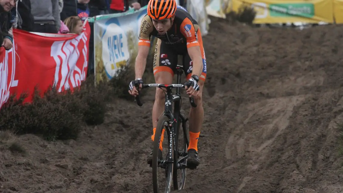 Wout van Aert was unstoppable at Zonhoven, winning by a large margin. © Bart Hazen