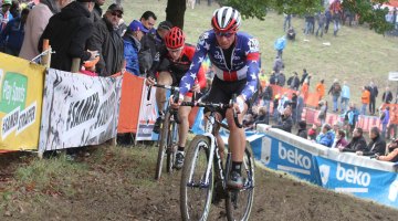 Jeremy Powers started strong, and ended up in 41th place in the Elite Men's race © Bart Hazen