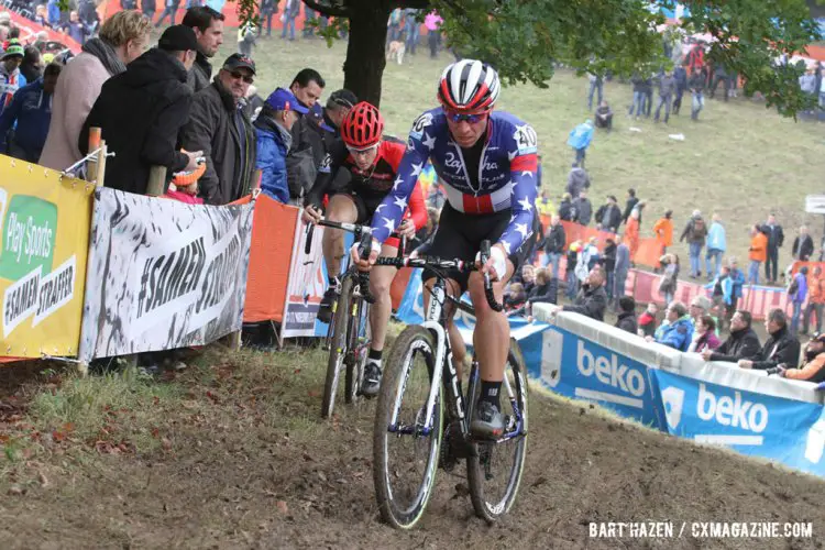 Jeremy Powers started strong, and ended up in 41th place in the Elite Men's race © Bart Hazen