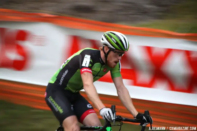 Hyde worked with Curtis White until two laps to go, and attacked for the win. © Andrew Reimann / Cyclocross Magazine