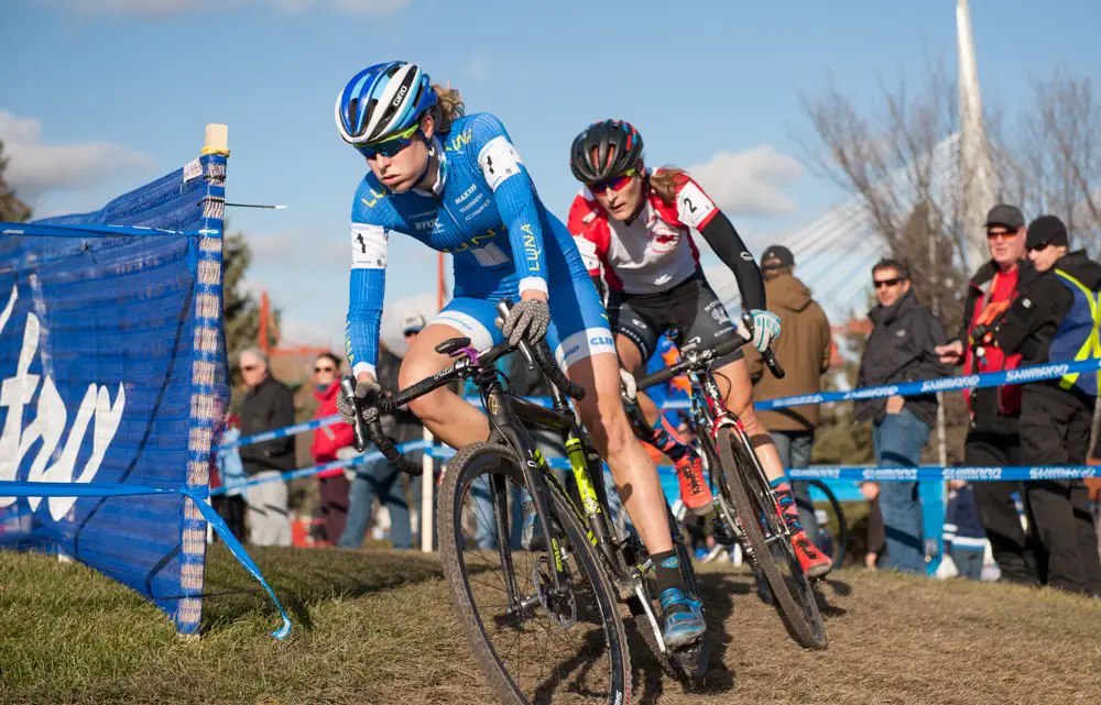 Maghalie Rochette and Mical Dyck in the section where Rochette got away. © Thomas Fricke