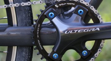 Wolf Tooth Components’ Drop-Stop one-by chainrings are now available for Dura-Ace, Ultegra, 105, and Tiagra cranks with Shimano’s asymmetric 4x110mm bolt pattern.