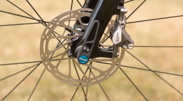 140mm SRAM Centerline rotors are equipped front and rear. © Cyclocross Magazine