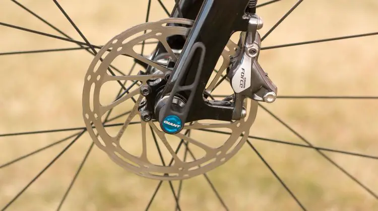 140mm SRAM Centerline rotors are equipped front and rear. © Cyclocross Magazine