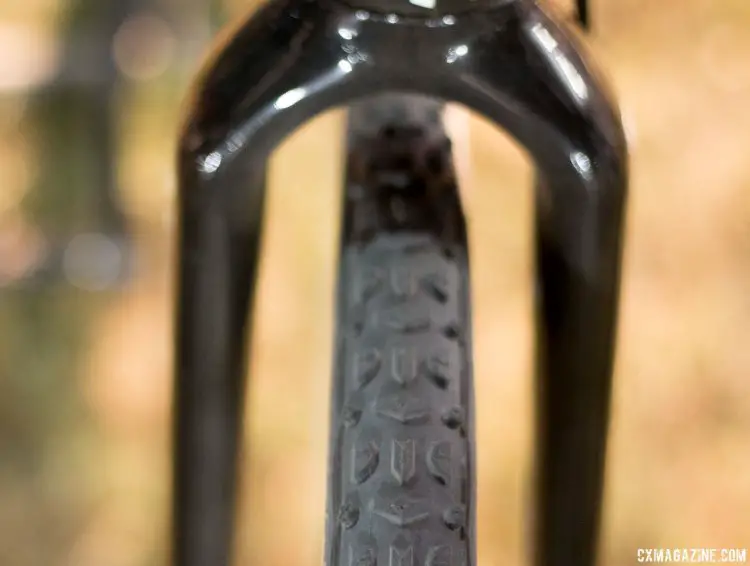 Lars van der Haar used Dugast 33mm Typhoon treads at Cross Vegas on his Giant TCX Advanced cyclocross bike. © Cyclocross Magazine