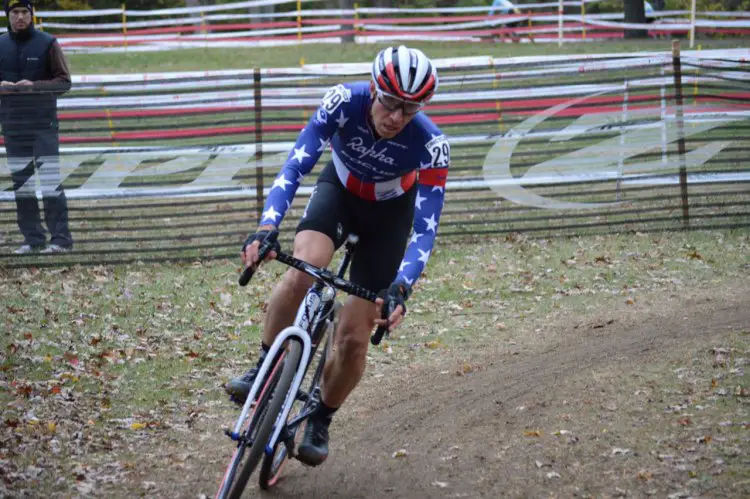 Jeremy Powers continued his UCI C1 win streak with a convincing victory at Kings CX. © Ali Whittier