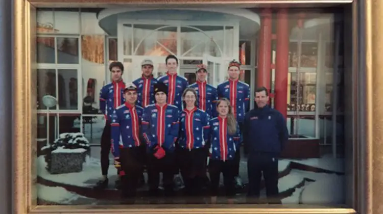 The U.S. National Team at the 2001 Cyclocross World Championships in Tabor, Czech Republic. © Aaron Menenberg