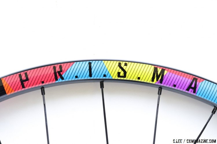Williams Prisma uses plenty of bold color choices on the rims. © Clifford Lee / Cyclocross Magazine