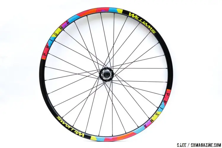 Colorful graphics. Front wheel set up as 15mm Thru-Axle