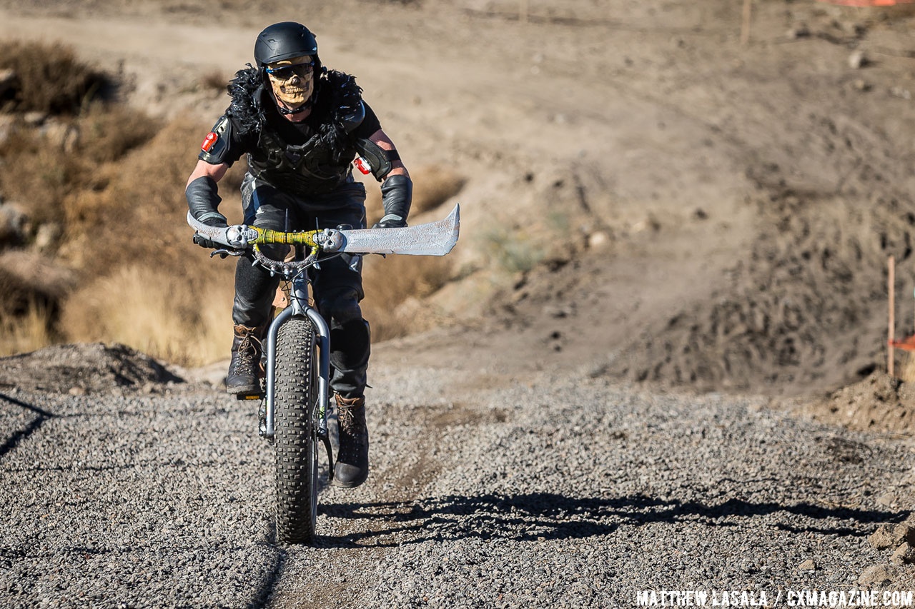 Mad Max goes Beyond Thunderdome on his fat bike. © Matthew Lasala -  Cyclocross Magazine - Cyclocross and Gravel News, Races, Bikes, Media