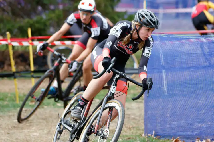 Kate Lysakowski chasing the lead group. Photo by Todd Prekaski