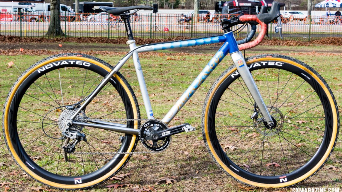 Jen Malik's custom steel Stanridge Cycles CX. © Katsu Tanda