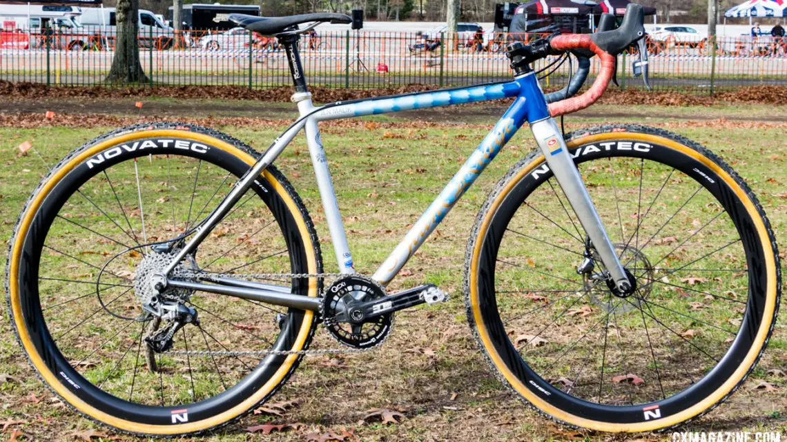 Jen Malik's custom steel Stanridge Cycles CX. © Katsu Tanda