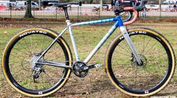 Jen Malik's custom steel Stanridge Cycles CX. © Katsu Tanda