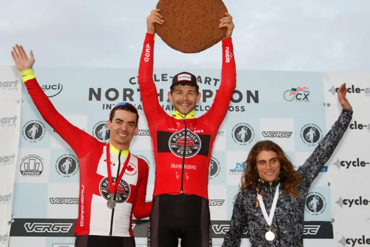 Van den Ham wins the traditional Northampton cookie, Gagne second, Clark third. Photo by Todd Prekaski