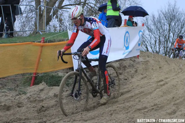 Last year's Koksijde winner, Gage Hecht, had an off day and ended up in 21st. © Bart Hazen