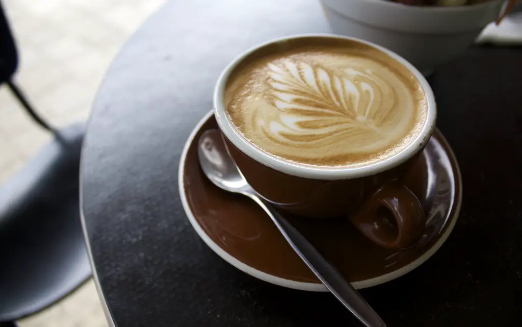 Taken on an Art Deco tour of Napier, New Zealand, March 2010. A Flat White is probably the most popular coffee style drunk in New Zealand. Wikipedia.