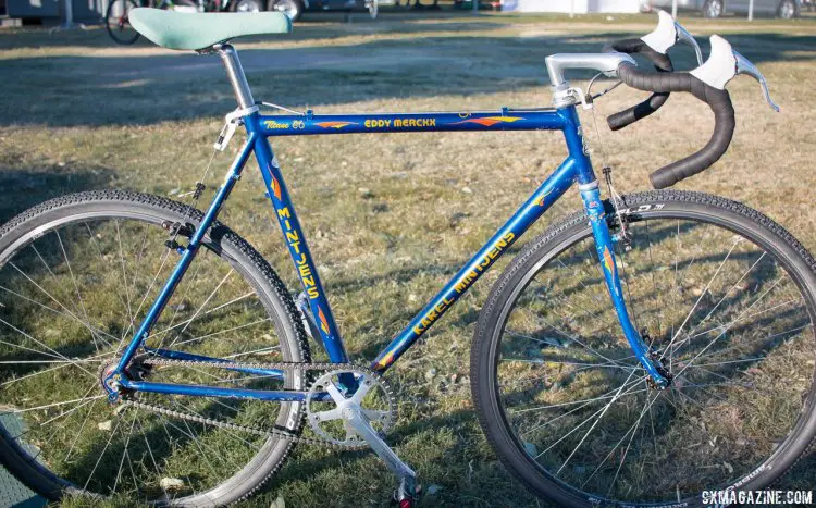 A singlespeed Eddy Merckx Titane spotted at the CrossVegas Wheelers and Dealers race. © Cylocross Magazine