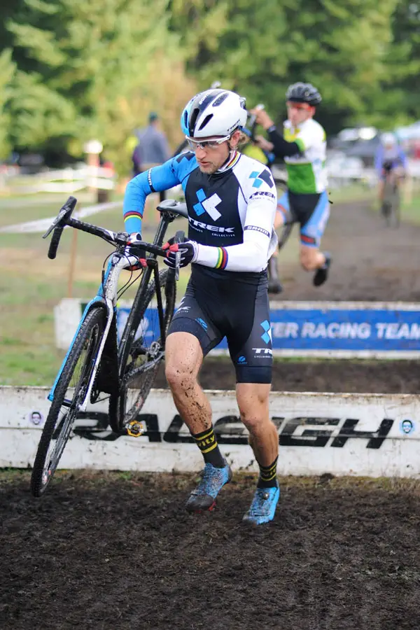 Russell Stevenson took off late in the race at North 40 CX to take the solo win. © Geoffry Crofoot