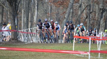 The Elite Women charge through the course on Day 1 of the North Carolina Grand Prix. © Ali Whittier/CXMagazine.com
