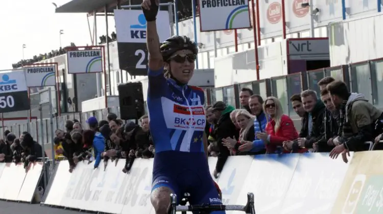 Sanne Cant wasn't to be denied today. © Bart Hazen